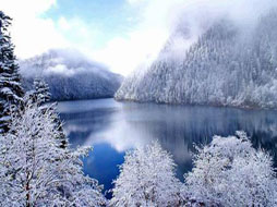 九寨沟长海雪景