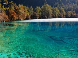 九寨沟冬季美景1