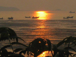 广鹿岛夕阳美景