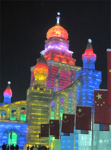 2012哈尔滨冰灯图片