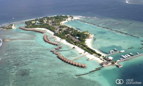 马尔代夫满月岛全貌图