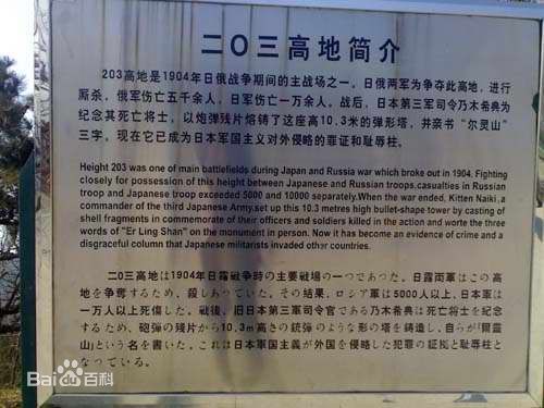 旅顺203高地景区图片